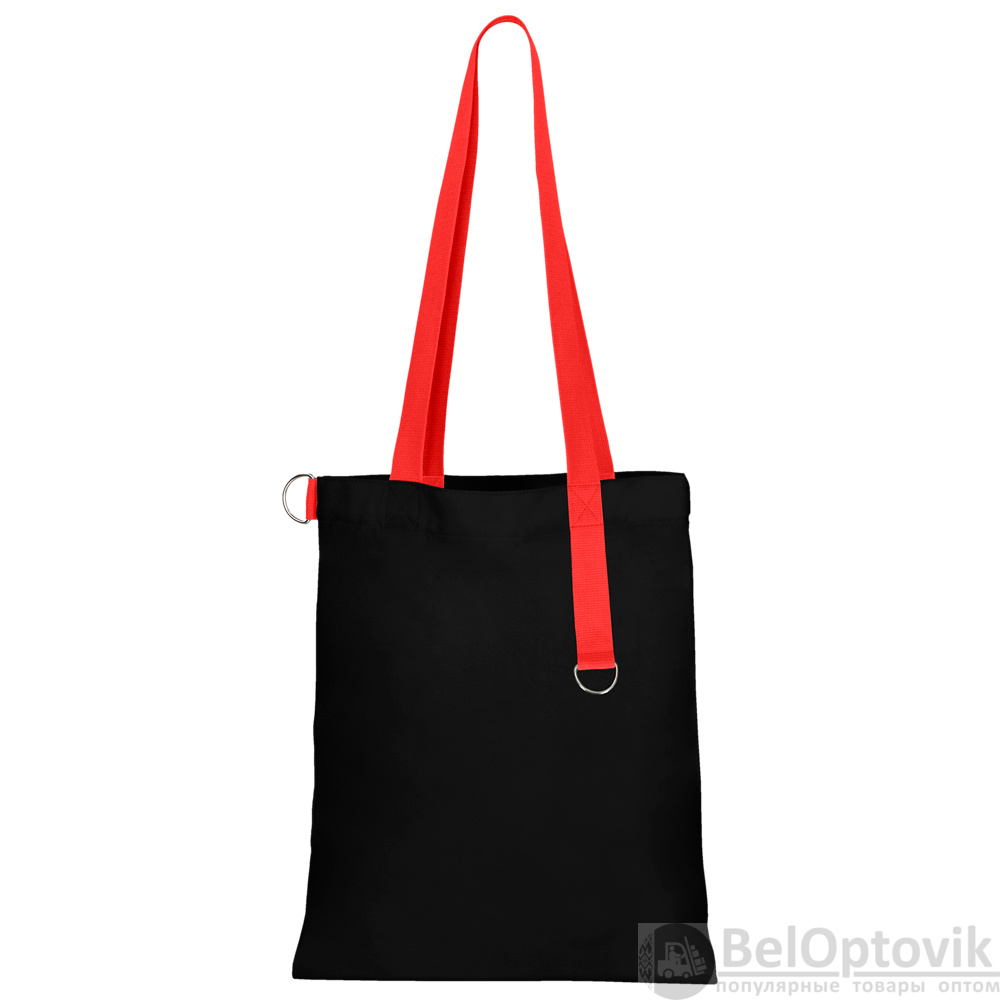 Сумка для покупок Black GLOW 325 г/м² с ремувкой, красная