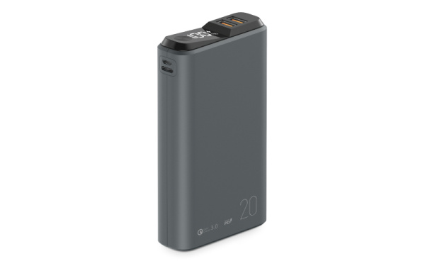 Внешний АКБ QS-20, 20000mAh, space-gray, OLMIO