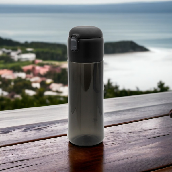 Пластиковая бутылка Fosso, черный / Практичная и стильная бутылка для повседневного использования