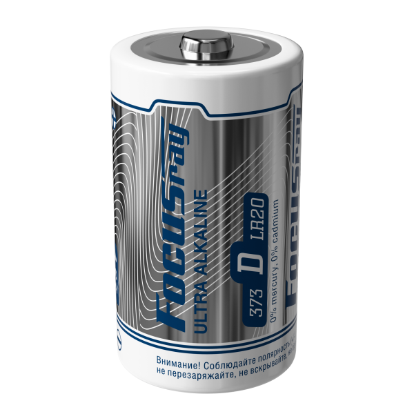 FOCUSray ULTRA ALKALINE LR20/BL2  1/12/48 батарейка, шт (2 шт)