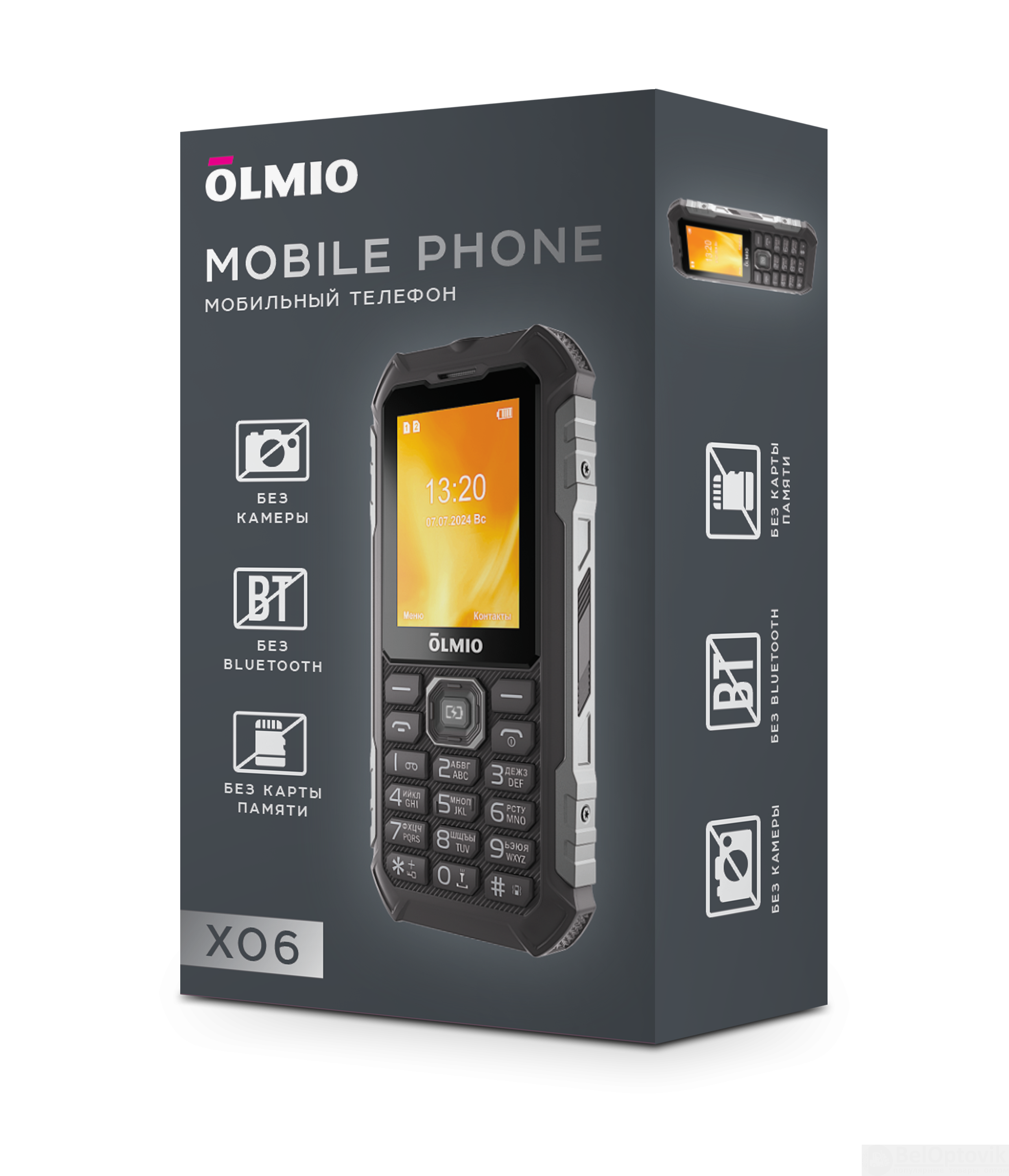 X06 Olmio (черный) Мобильный телефон