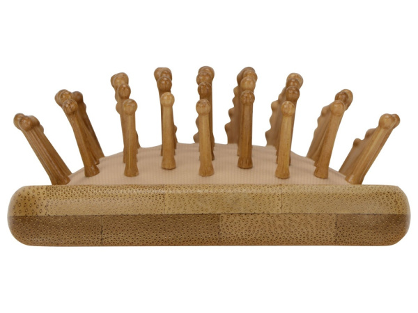 Массажная щетка для волос «Bambola», Цвет натуральный