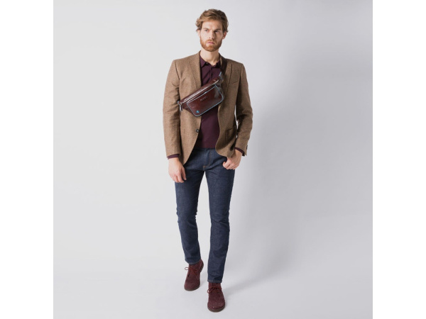 Сумка на пояс Blue Square, Цвет темно-синий