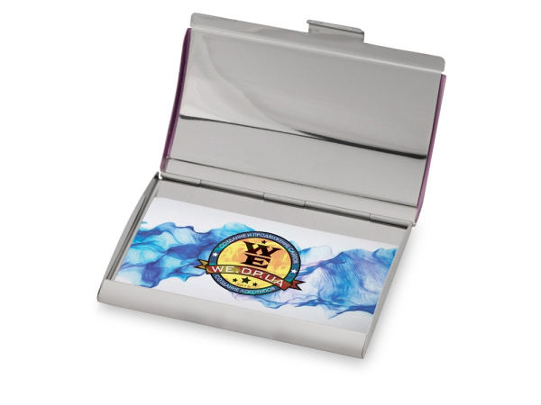 Визитница «Смит», Цвет фиолетовый/серебристый