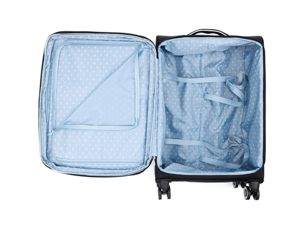 Чемодан «НЕРО», 63 л, Размер M, Цвет черный