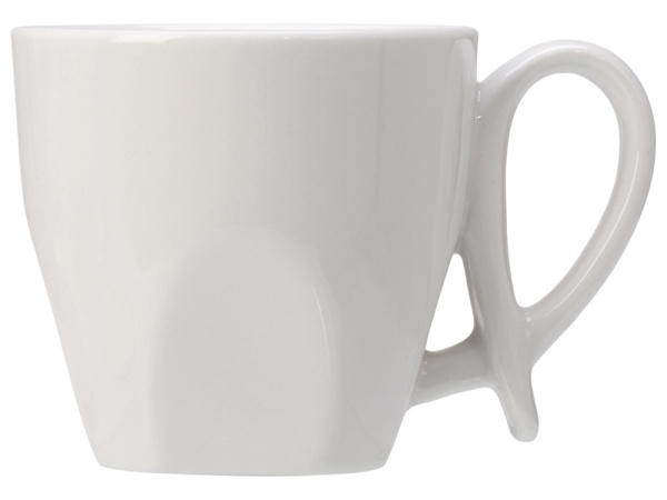 Кофейная пара с бамбуковым блюдцем «Mandy», Цвет белый, натуральный