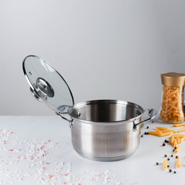 Кастрюля 2,5 л Квинта / FGLR-2.5 /уп 1/ индукция/ гофрокороб/ 0,609/ 0,884