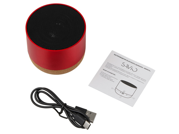 Беспроводная колонка «Montii», 3 Вт, Цвет красный