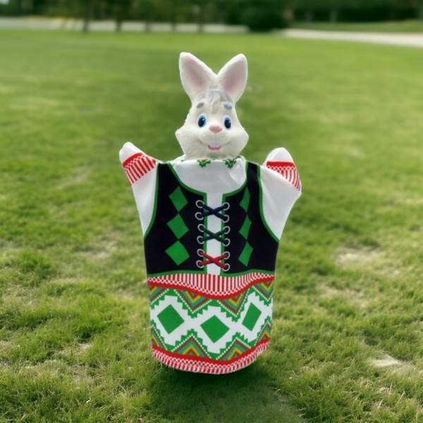 Игрушка "Би-Ба-Бо Зайчик", полиэстер, вместимость 0.3 кг, мультиколор / Оригинальный и небанальный подарок для весёлого праздника или тимбилдинга