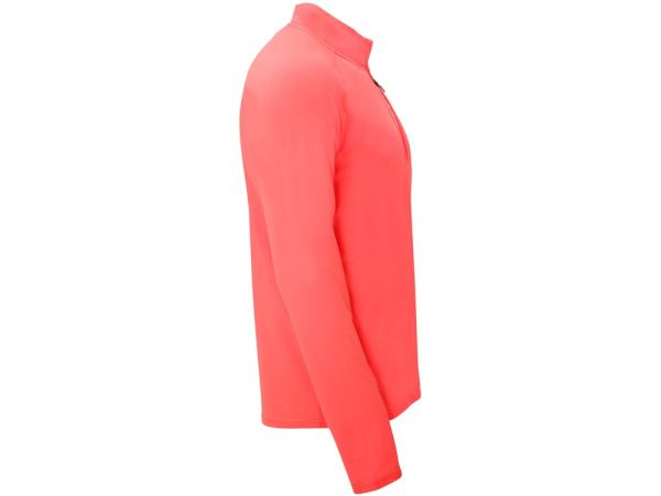 Толстовка с воротом на молнии «Melbourne» мужская, Размер L, Цвет неоновый коралловый