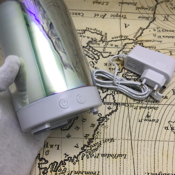 Аромадиффузор - увлажнитель воздуха - ночник 3D 3 в 1 (HM-037) 013 (форма цилиндр), 100ml, 220V Стрекоза