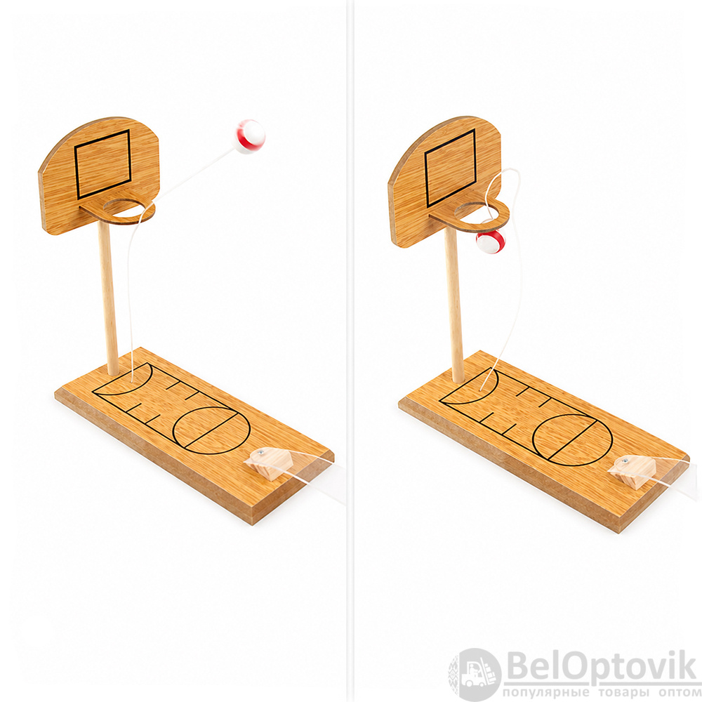 Настольная игра мини-баскетбол Win Shot, бежевый