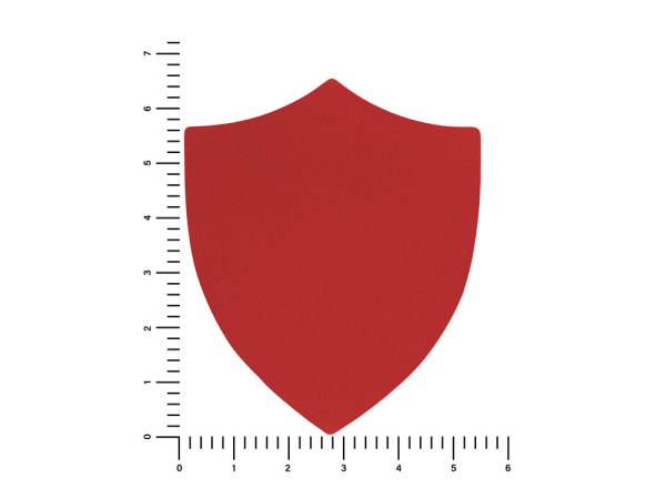 Патч «Щит», soft-touch, Цвет красный