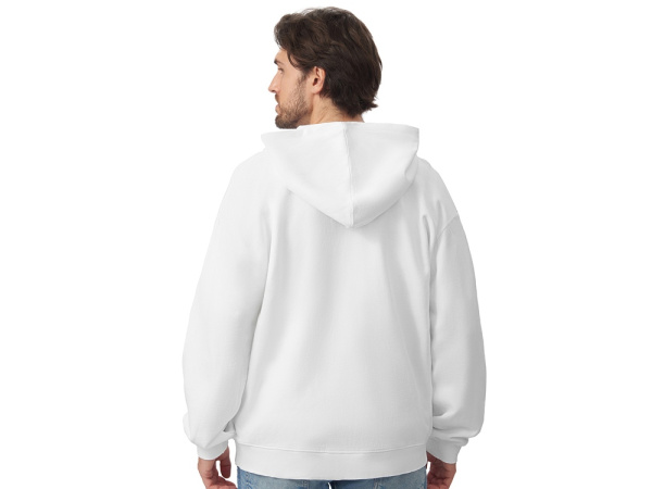 Толстовка оверсайз с капюшоном на молнии «Monaco», Размер XS-S, Цвет белый