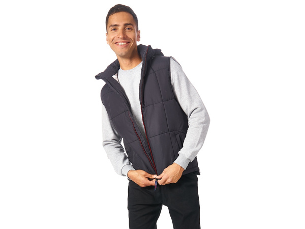 Жилет "Vigour" мужской, Размер XL, Цвет черный/стальной