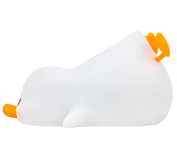 Ночник силиконовый LED "Утка" 101x150x85 мм, белый свет/RGB, таймер, изменение уровней яркости, USB, аккум.1200 мАч DASWERK (ДАСВЕРК) 238936