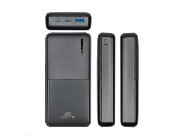 Внешний аккумулятор с быстрой зарядкой  VA2571, 20000 mAh, Цвет черный