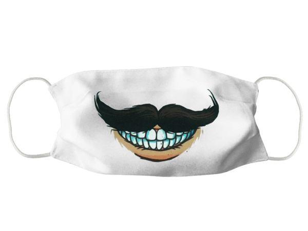 Маска для лица многоразовая для сублимации, S, Размер S, Цвет белый