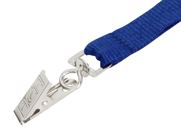 Ланъярд из RPET с клипом, Цвет синий