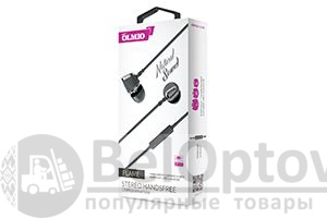 Наушники-гарнитура "Flame" 3.5мм, серые, OLMIO