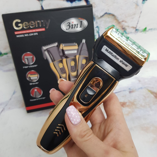 Электрическая бритва и триммер для волос (бороды) Geemy GM-595