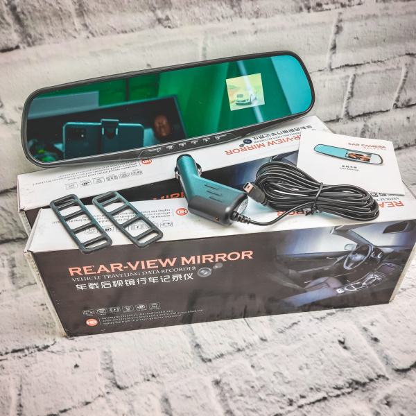 Видеорегистратор зеркало 3.2" Rear-View Mirror Vehicle traveling data recorder HD DVR