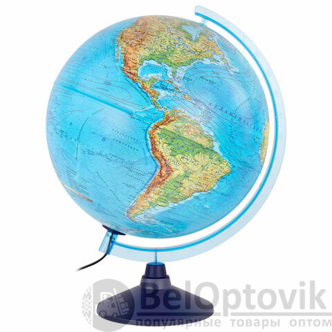 Глобус интерактивный + очки VR физический / политический Globen, 32 см, с подсветкой, INT13200288
