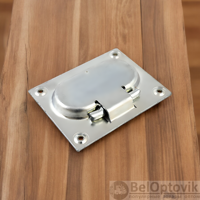 Ручка врезная 80*100 мм Цинк / Удобная и надежная