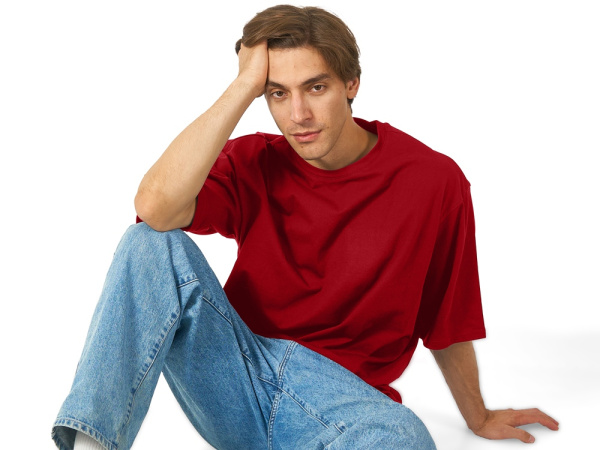 Футболка оверсайз «Berlin» унисекс, Размер XS-S, Цвет красный