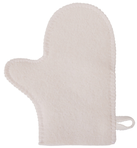 Рукавица для бани и сауны «Healing», Цвет белый