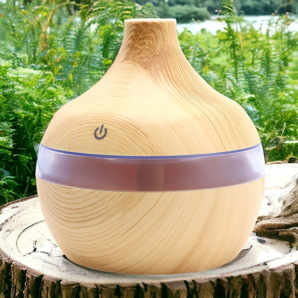 Светодиодный USB арома увлажнитель Holz, коричневый