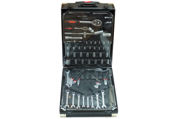 Чемодан с набором инструметов Swiss Tools 187 предметов