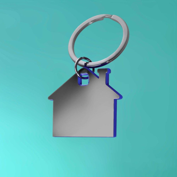 Брелок металлический "Дом"