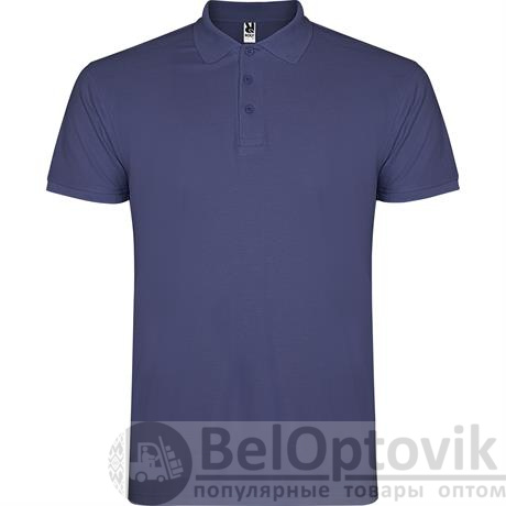 Футболка поло STAR мужская, ИНДИГО 2XL