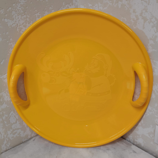 Салазка большая с двумя ручками Нордпласт (58 см) / Санки - ледянки термоустойчивые