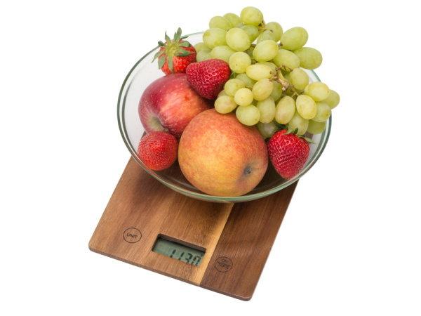 Кухонные весы из акации «Home Chef», Цвет коричневый