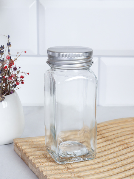 Солонка 10,5 см с ситечком / P105 /уп 144/ крышка серебро