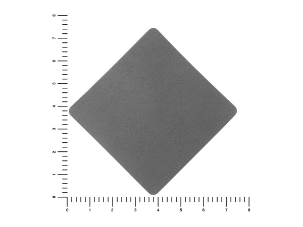 Патч «Ромб», nubuk, Цвет серый