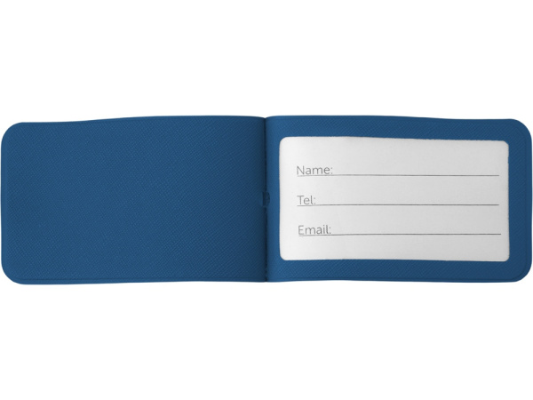 Багажная бирка «Favor» на силиконовой петле, Цвет темно-синий