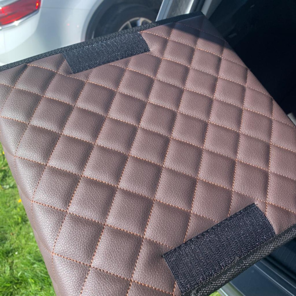 Автомобильный органайзер Кофр в багажник LUX CARBOX Усиленные стенки (размер 30х30см)