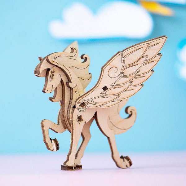 Набор миниатюрных конструкторов (сборка без клея) "Для девочек" 4 в 1 UNIWOOD