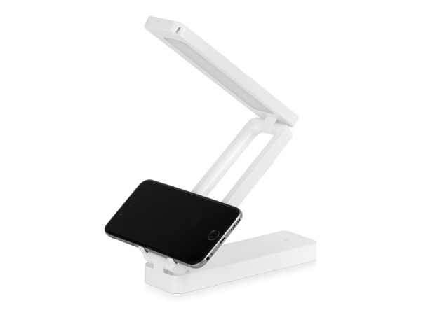 Складывающаяся настольная лампа с беспроводной зарядкой «Lightfold», 10 Вт, Цвет белый