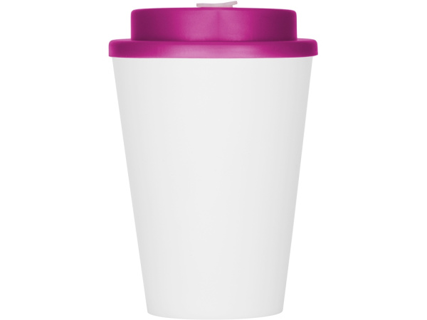 Пластиковый стакан с двойными стенками «Take away», Цвет белый/фуксия