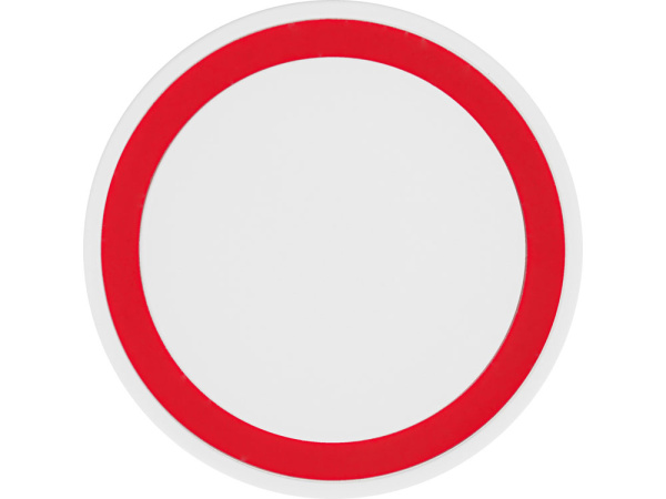 Беспроводное зарядное устройство «Dot», 5 Вт, Цвет белый/красный