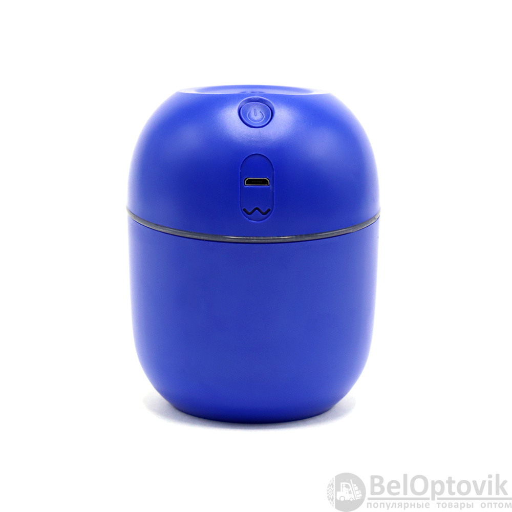 Светодиодный USB увлажнитель Egg с подсветкой, синий