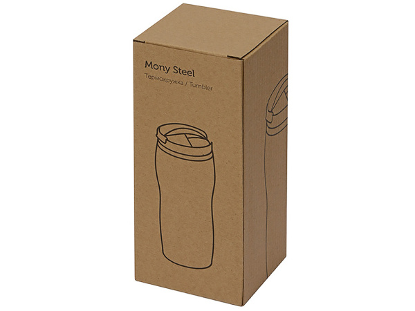 Термокружка «Mony Steel» soft-touch, Цвет бежевый
