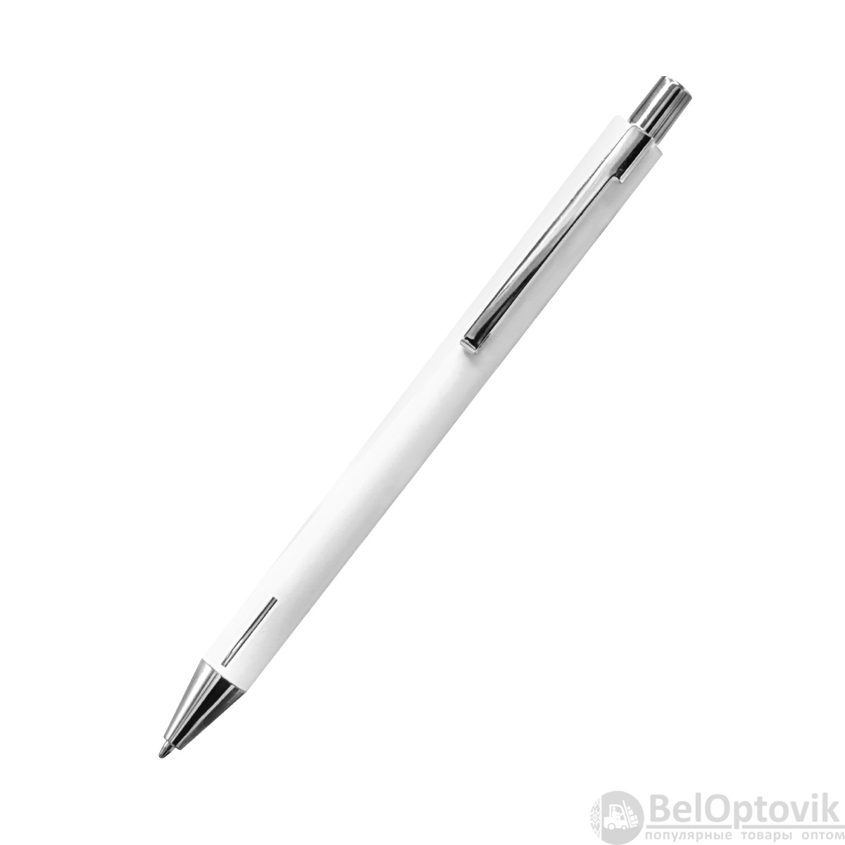 Ручка металлическая Elegant Soft софт-тач, белая