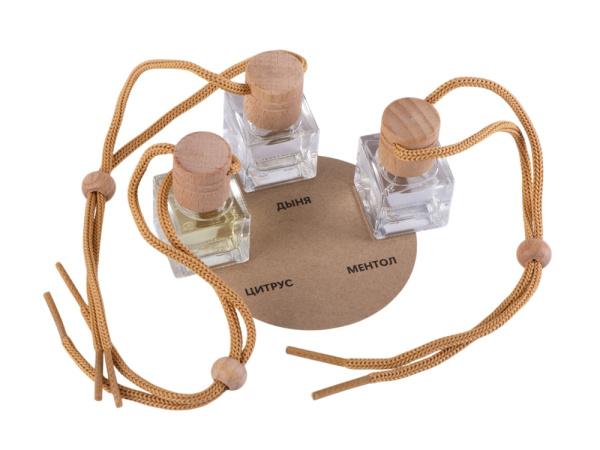 Набор автоароматов в тубусе «Boho 3», Цвет прозрачный