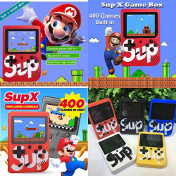 Игровая приставка Sup Game Box PLUS Retro 400 in 1  2.8” TFT 8 BIT 400 в 1 Синяя