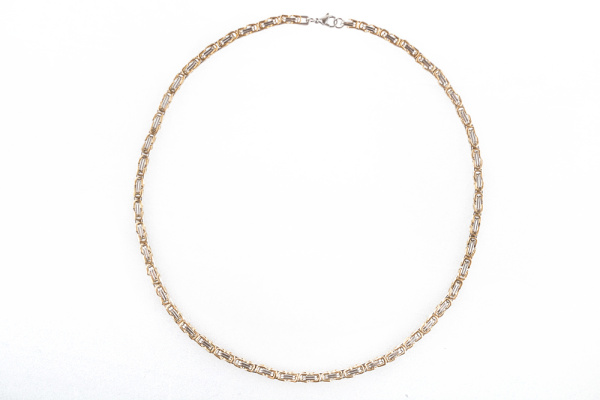 Цепь Steel Rage 49 грамм (средняя) 2 металла (серебро / золото)